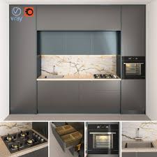 Kitchen 6 3d Model In 2020 Kitchen Cabinets Models Classic Kitchen Cabinets Model Kitchen Design