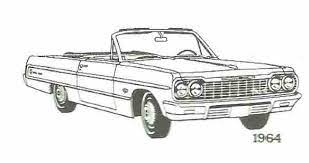 Fins were getting smaller and 1964 was the last year they would appear on a cadillac. Early Classic Chevrolet Coloring Book Pages Gm Authority