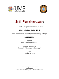% penglibatan pelajar meningkat 2. Contoh Sijil Penghargaan