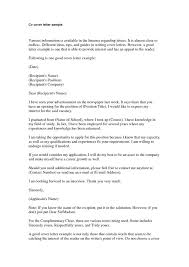 Cover Letter Format Unknown Recipient March 2021