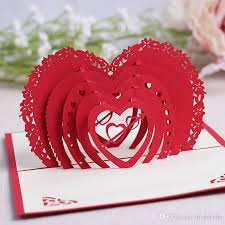 Unsere pop up karten sind handgefertig aus hochwertigem papier enthaltene farben: Grosshandel Grusskarten Hochzeitskarten Pop Up Karten Gluckwunsch Grusskarte Handgemachte Karte Valentinstag Karte Mit Umschlag Von Lifeforyou 0 79 Auf De Dhgate Com Dhgate