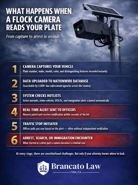 Flock Cameras Tampa: ALPRs & Arrests - Brancato Law Firm