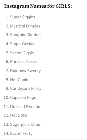 Instagram Names Ideas For Girls Instagram Names Usernames For Instagram Cool Usernames For Instagram