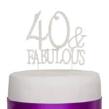450 fabulous 40 party decorations products are offered for sale by suppliers on alibaba.com, of which wedding decorations & gifts accounts for 8%, event there are 59 suppliers who sells fabulous 40 party decorations on alibaba.com, mainly located in asia. 40 Fabulous Cake Topper For 40th Birthday Party Supplies Decoration 40 And Fabulous Silver Buy Online In Dominica At Desertcart