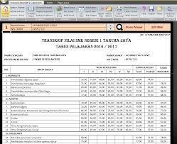 Transcript nilai berbeda dengan rapor. Transkrip Nilai Sma Cara Golden