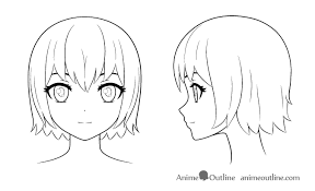 Anime and manga are popular japanese forms of animation and comics that have a very distinctive art style. How To Draw An Anime Girl S Head And Face Animeoutline