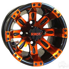 Black And Orange Truck Rims Rhox Vegas Black W Orange W Center Cap 10x7 Et 25 Custom Car Accessories Custom Cars Jeep Wheels