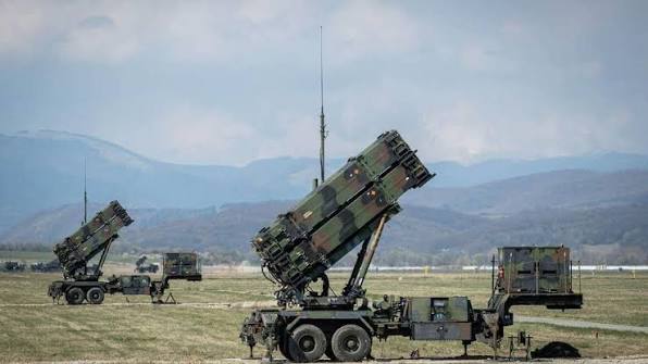 U.S. Patriot missile launch system representing global defense industrial base reconstitution