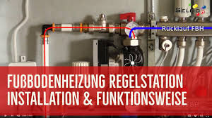 Absperrarmaturen werden in heizungsanlagen eingesetzt, um den durchfluss des heizmediums oder des brennstoffes (z.b. Fussbodenheizung Kompakt Regelstation Mischerstation Selfio Youtube