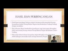 Bahwa sejarah lahirnya undang undang desa ini bukan perkara yang mudah. Prinsip Rukunnegara Kedaulatan Undang Undang Dalam Kalangan Generasi Baru Masyarakat Majmuk Malaysia Youtube