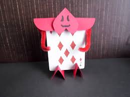 I wanted to do all four suits (though the hearts are probably the nicest), so decided to make my own pattern again. Alice In Wonderland Paper Craft Ideas Lovetoknow