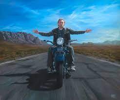 officially licensed artist for fox studio s sons of anarchy ฮาเลย เดว ดส น โปสเตอร ศ ลปะร ปกะโหลก