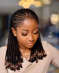 Meanwhile, the clear crystal beads and silver rings add a bohemian flair to this otherwise stately hairdo. 19 Hottest Ghana Braids Ideas For 2021