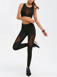 Designed in the uk · free delivery available 25 Rabatt 2021 Mesh Detail Dunner Durchsichtiger Sport Anzug In Schwarz Zaful Deutschland