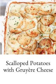 Scalloped Potatoes With Gruyere Cheese Zestes Recipes Recipe Scalloped Potatoes Scallop Recipes Recipes