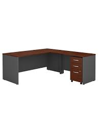 Utilize our custom online printing and it services for small. Bush Components L Shaped Desk Cherrygray Office Depot