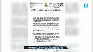 Bernama Tv Pkpp Semua Masjid Surau Di Selangor Dibuka Mulai Jumaat Ini Facebook