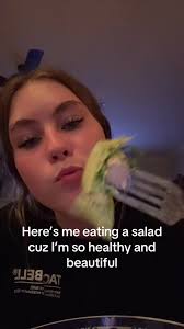 You See Im Eating The Salad Very Cute Very Clean Very Demir