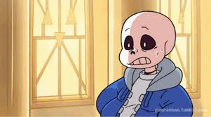Papyrus is a tall, slender skeleton, wearing an orange hoodie and green or black shorts. Sans Gifs Tenor