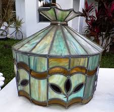 Antique stained glass lamp shades. Antique Or Vintage Slag Glass Lamp Shade Name Of Shape Antiques Board