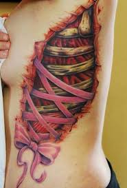 3d rendering medical illustration of female head anatomy for education. The Best Rib Cage Tattoos For Females Designs And Ideas For 2021 Ripped Skin Tattoo Corset Tattoo Ribcage Tattoo