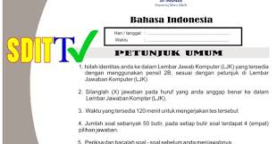 Soal try out kelas 6 secondlasopa. Soal Tryout Jsit Terbaru 2017 Sd Mi Bahasa Indonesia Sekolah Dasar Islam