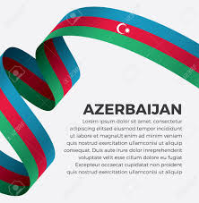 Featured at the center of the red stripe. Azerbaijan Flag On A White Background Royalty Free Cliparts Vectors And Stock Illustration Image 112799170