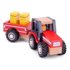 Wellicht vind je het leuk om ook nog iets anders in te kleuren, kijk dan eens naar ons overzicht kleurplaten. New Classic Toys Tractor With Trailer Hay Bales Keekabuu