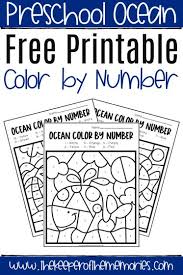 Fill by number worksheets are so much fun to color. Free Printable Color By Number Ocean Preschool Worksheets The Keeper Of The Memories