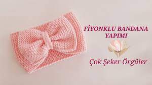 fiyonklu bandana yapimi youtube in 2021 baby knitting patterns headband pattern crochet videos