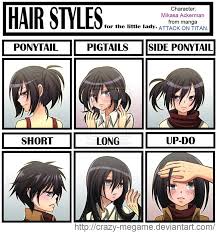 Attack Of Titan Mikasa S Hair Meme By Crazy Megame On Deviantart Attack On Titan Attack On Titan Funny Titans