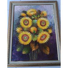 Bunga matahari (judul asli, dalam bahasa prancis: Lukisan Bunga Matahari Palet Timbul Shopee Indonesia