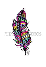 Others who opt for this tattoo choose to place it within another tattoo to signify individuals and their relations. Body Tattoo S Neon Tribal Feather Tattoo Art Print By Uptonstudios On Etsy 4 99 Tattooviral Com Your Number One Source For Daily Tattoo Designs Ideas Inspiration