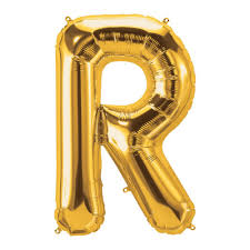 Download R Gold Letter 34 In 2021 Gold Letter Balloons Lettering Gold Letters