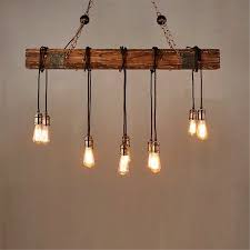 4.5 out of 5 stars. 110v 35 E26 Wood Beam Rustic Farmhouse Ceiling Fixture Chandelier Pendant Lighting Fixture Kitchen Dining Room Bar Hotel Industrial Decor 10 Bulbs Not Included Walmart Canada
