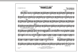 Sweet caroline snare drum by tim waters marching band digital sheet music. Thriller Eb Baritone Sax Sheet Music Paul Murtha Marching Band