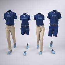 Yacht Crew Uniforms Pool And Beach Club Staff Uniform Mock-up Polo Shirt Design Staff Uniforms Corporate Shirts