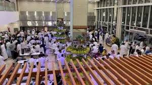 لقطات اثناء افتتاح ماما نوره فرع حي الندى ١ youtube