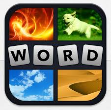 It is 2 pics and 1 word game. 4 Pics 1 Word Addictive Puzzle App Goes Viral