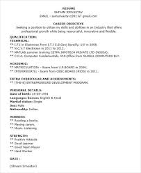 Resume format 12th pass luxury styles. Free 40 Fresher Resume Examples In Psd Ms Word