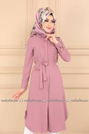 Moda Selvim Onden Dugmeli Tesettur Tunik 2186ms212 Pudra Tunik Moda Moda Stilleri