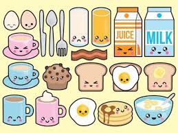 Premium Vector Clipart Kawaii Breakfast Clipart Kawaii Food Clip Art Set High Quality Vectors Cute Vector Clipart Kawaii Drawings En Clip Art