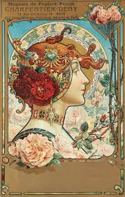 Art Nouveau Affiche Papiers Peints Charpentier Deny Louis Theophile Hingre 1890 Art Nouveau Poster Art Nouveau Illustration Art Nouveau Mucha