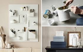 Ein Arrangement Verschiedener Aufmobelungsprojekte Eine Wandorganisation Bemalte Dosen Und Schuhkartons Mit Stoffbezug Ikea Ideen Ikea Zuhause Schuhkarton