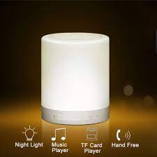 functions introduction for touch lamp with portable speaker touch lamp light music hand of cards