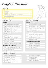 putzplan checkliste fur eine saubere wohnung otto haushaltsplaner saubere wohnung haushalts ordner