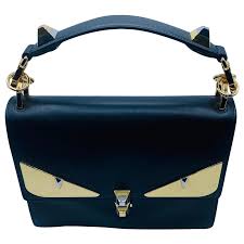 The fendi kan i has been on my radar for a bit now, and currently i am obsessing over fendi's newest iteration, the kan i f bag. Fendi Handbags Black Leather Ref 185033 Joli Closet