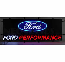 A simple and bold logo of the blue oval that would look perfect, well, anywhere. Ford Performance Neon Sign Only 379 99 Neon Auto Brands Signs