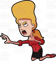A Choking Female Reaches Out For Help Female Red Tongue Long Blonde Hair
