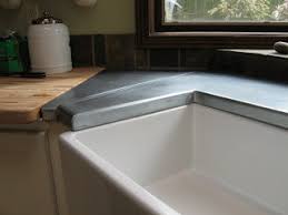 heavy metal works: zinc kitchen counter top